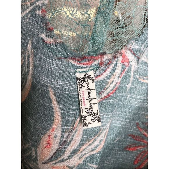 Intimately Free People Blue Bellflower Lace Tank - Picture 3 of 3